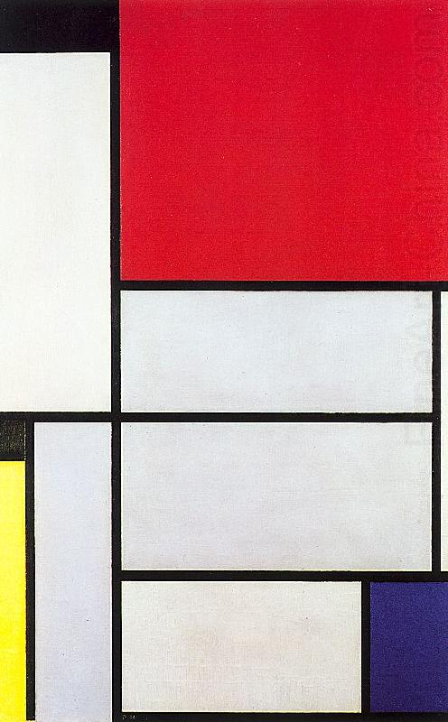 Composition with Black, Red, Gray, Yellow, and Blue, Piet Mondrian